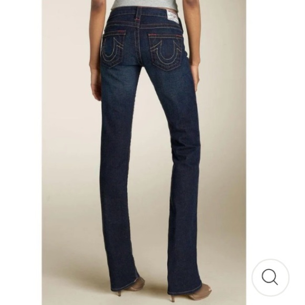 True Religion Jeans NEW NWOT Sz 29 Blue Denim Dark  Wash Johnny Straight